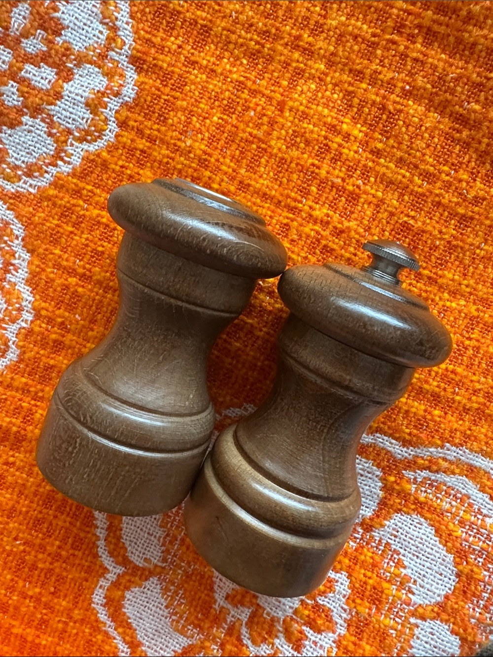 Wooden Salt and Pepper Shakers - Brown